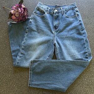 Motf Denim 100% Cotton Blue Washed High Waisted Five Pocket Women's Jeans Size S